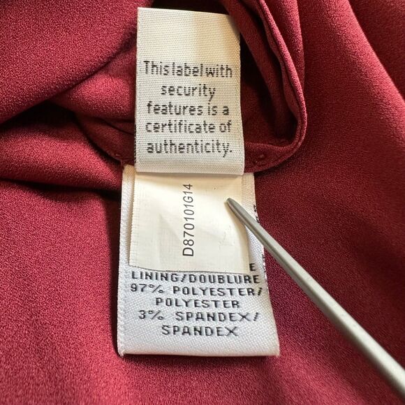 Diane Von Furstenberg ASO Zoey Dutch ALICIA Ballet Rose Garnet Wrap Dress Sz 0 - Picture 12 of 16